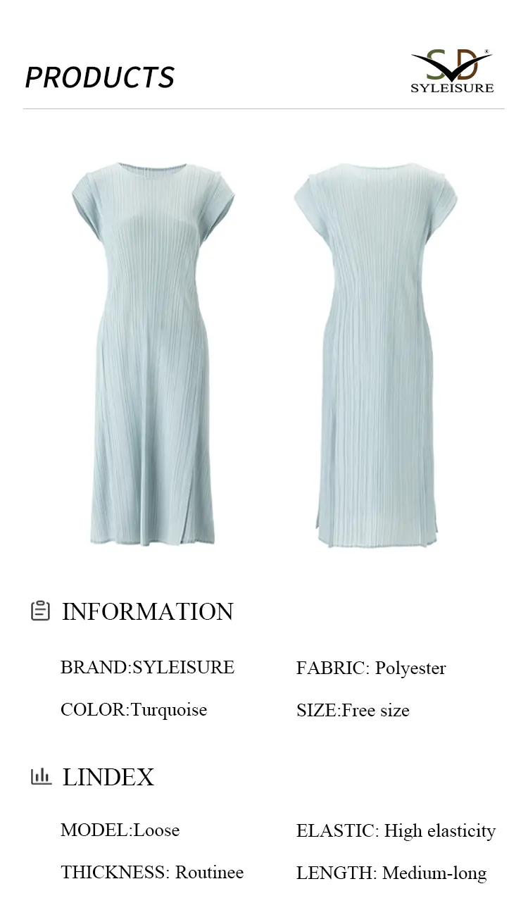 Sleeve Pleated Midi Dress (8)