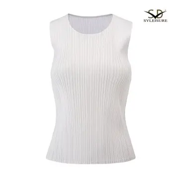 Women's Pleated Sleeveless Top
