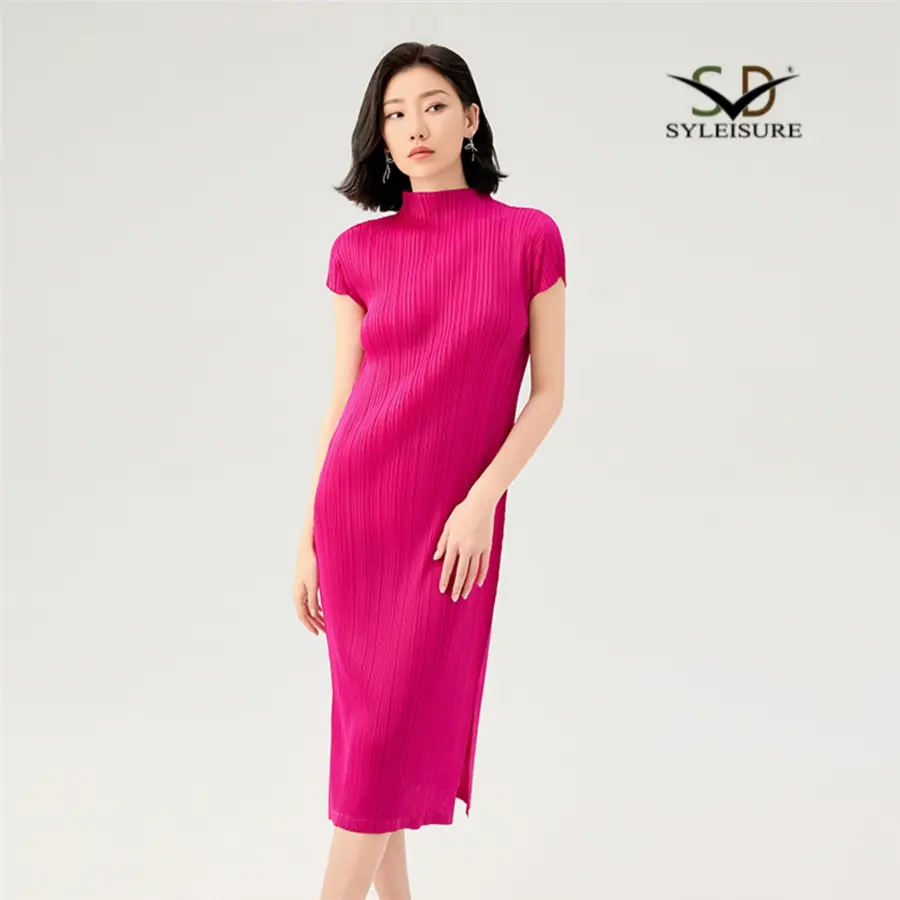 Mock Neck Short Sleeve Midi Dress (4).jpg