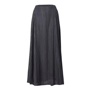 Elegant Pleated Maxi Skirt for Women