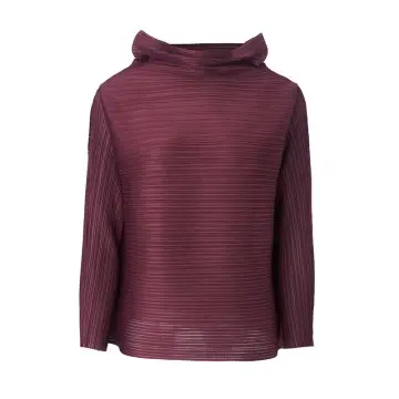 Women's Elegant Pleated Long Sleeve B...