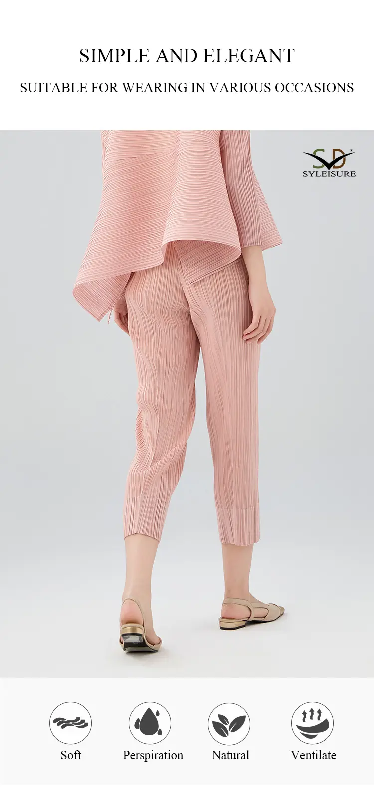 Pleated Cropped Pants (3)