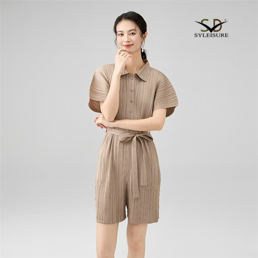 Women's Pleated Short - Sleeve Romper (3).jpg