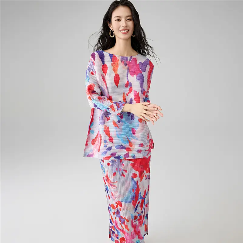 Floral Pleated Two Piece Set for Women (6).jpg