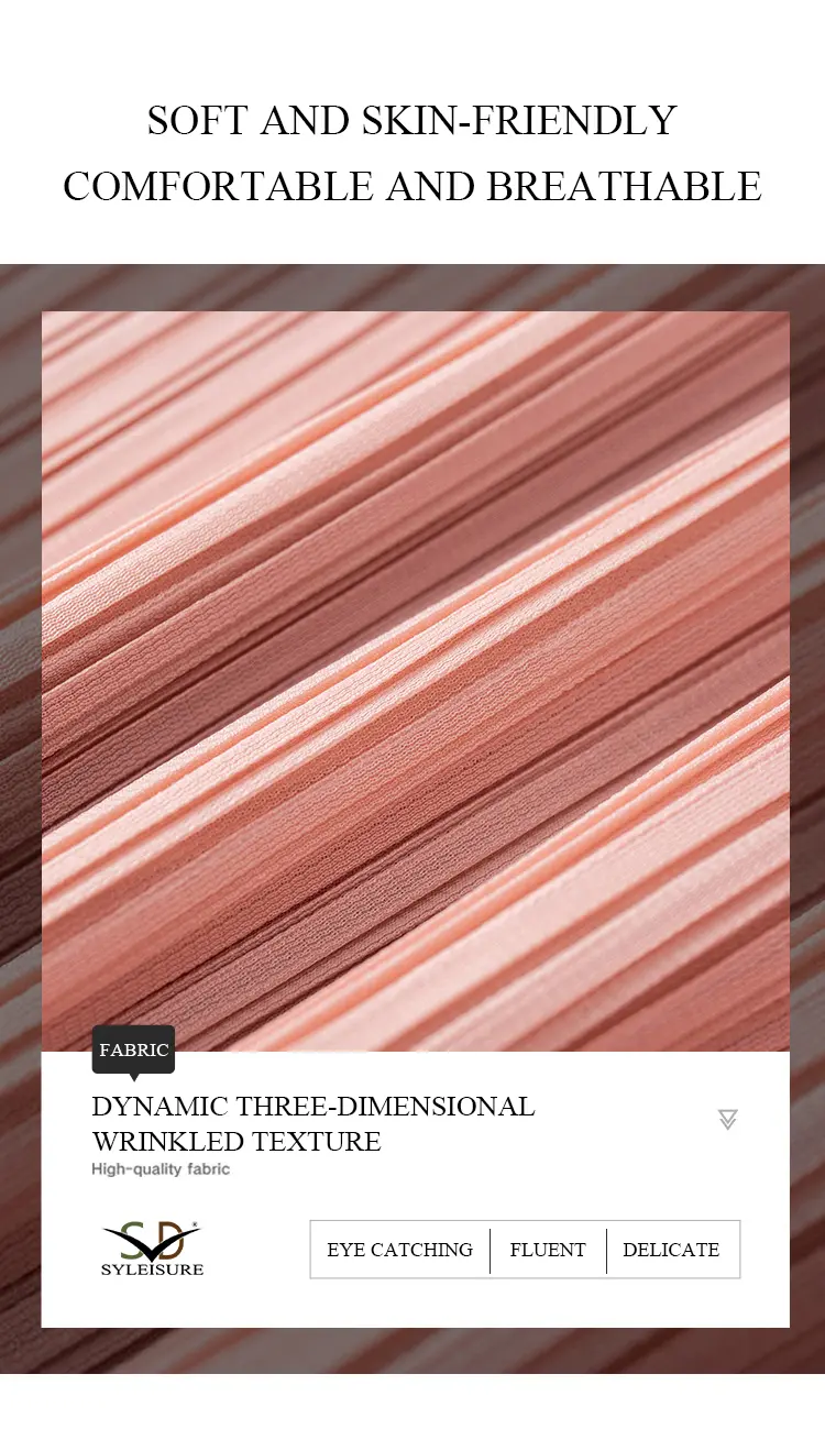 Women's Pleated Long - Sleeve Asymmetric Top (6)