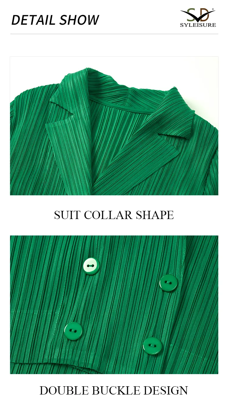 Women's Pleated Cropped Blazer (9)