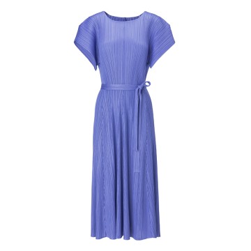 Women’s Pleated Belted Midi Dress – E...