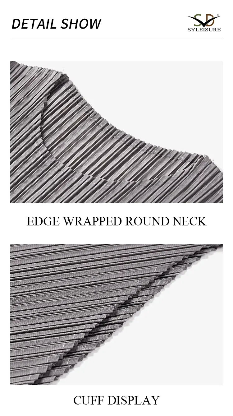 Women's Pleated Loose - Fit Midi Dress (9)