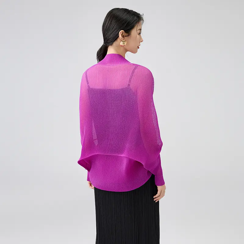 Sheer Pleated Bolero Shrug Cardigan (4).jpg