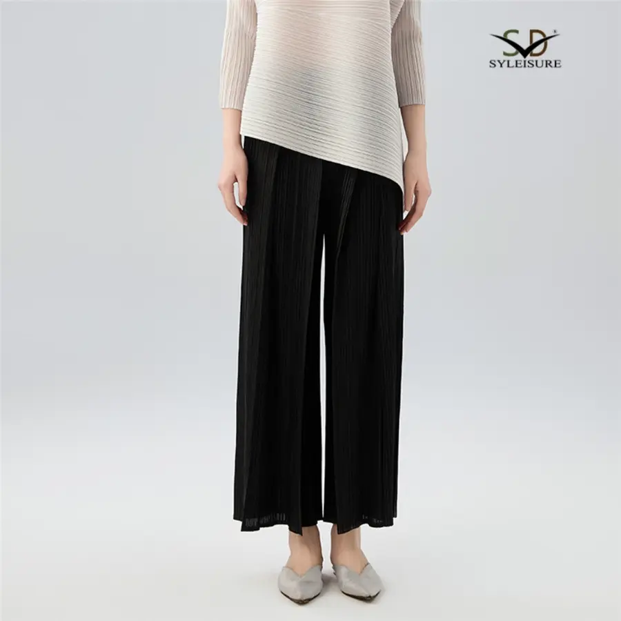 Women's Pleated Wide - Leg Palazzo Pants (3).jpg