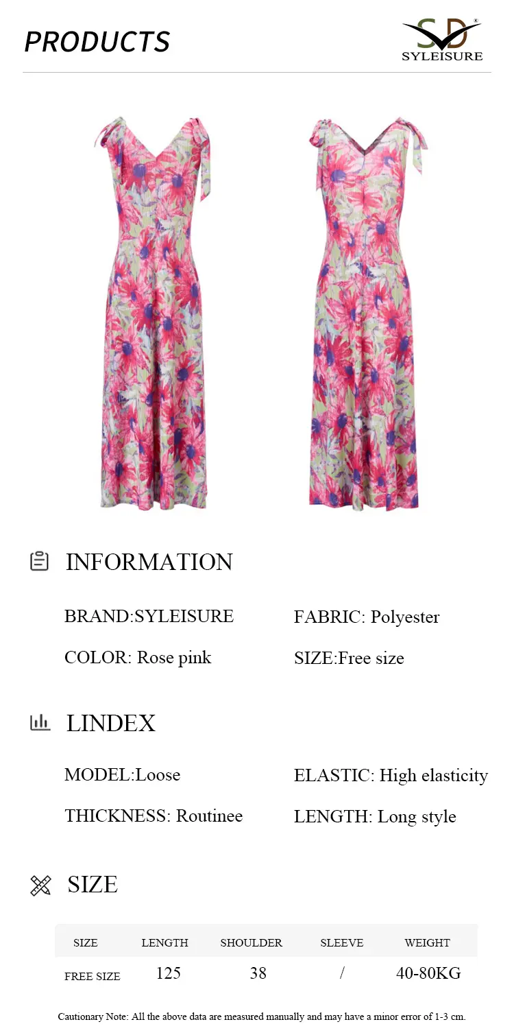 Women's Floral - Printed Pleated Sleeveless Midi Dress (8)