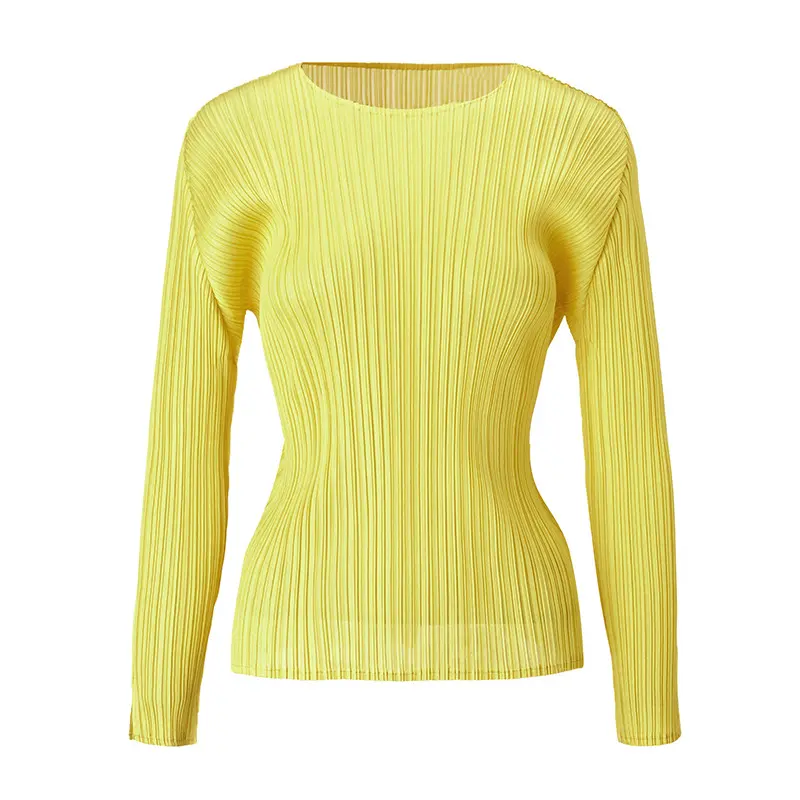 Elegant Long Sleeve Pleated Top for Women  (1).jpg