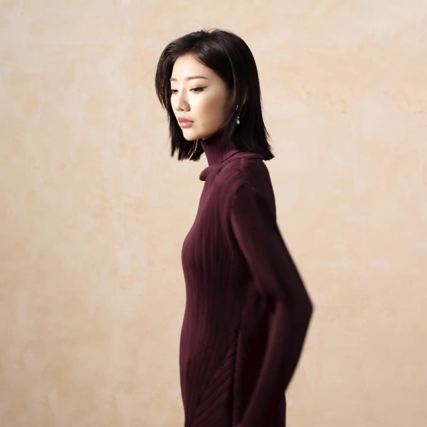 Women’s Pleated Turtleneck Top – Loos...