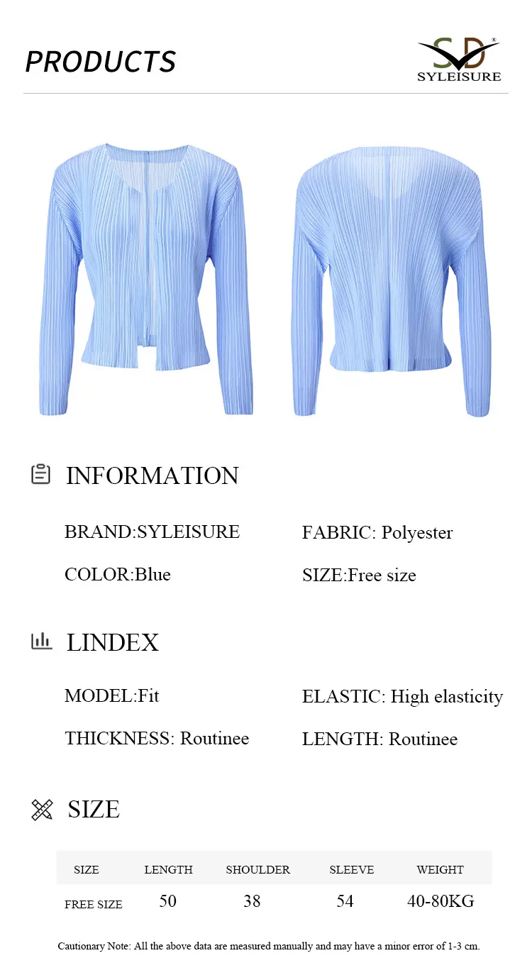 Women's Pleated Long - Sleeve Cardigan (8)