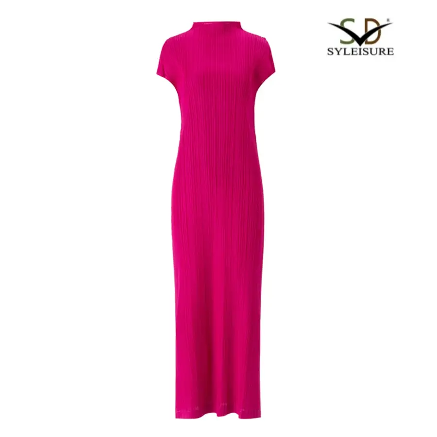 Mock Neck Short Sleeve Midi Dress (1).jpg