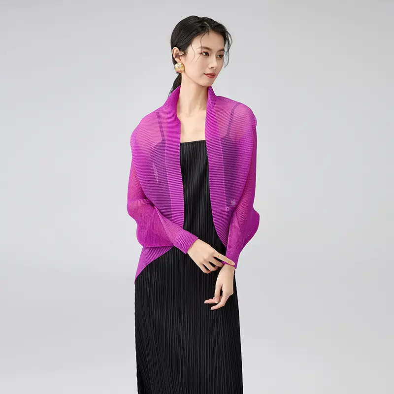 Sheer Pleated Bolero Shrug Cardigan (3).jpg