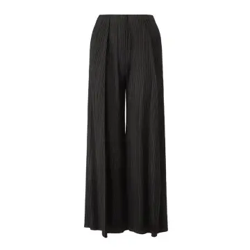 High Waist Pleated Wide Leg Pants
