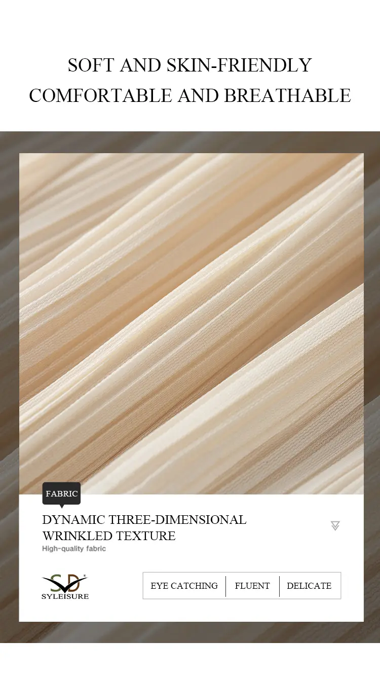 Women’s Pleated Sleeveless Asymmetric Midi Dress (6)