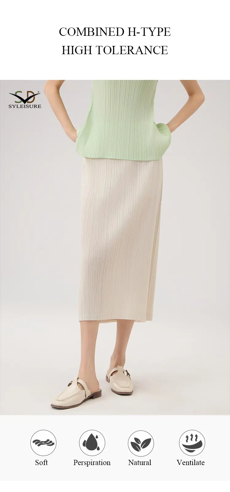 Pleated Midi Skirt  (3)