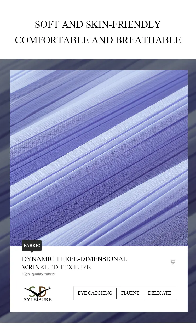 Women's Pleated Long - Sleeve Shirt (6)